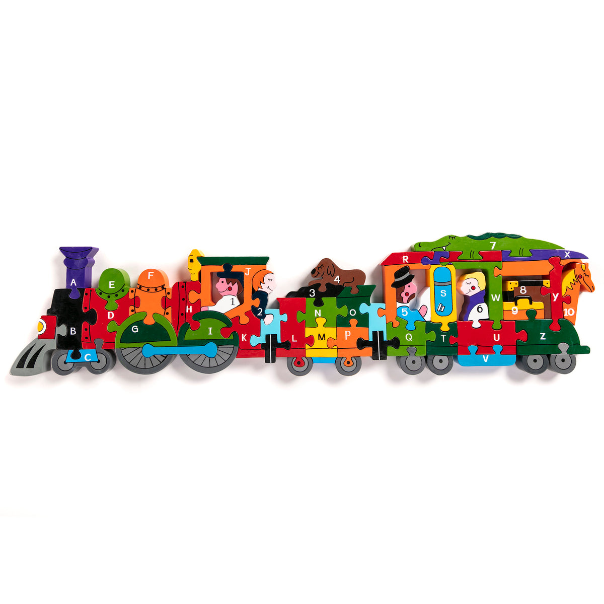 Alphabet Train Wooden Jigsaw Puzzles Alphabet Jigsaws